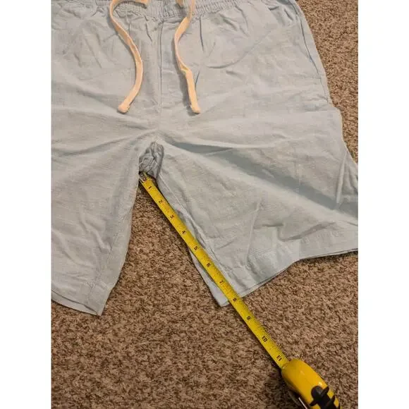 Banana Republic New Men's Deck Shorts Size M Slim Light Blue - Picture 5 of 8